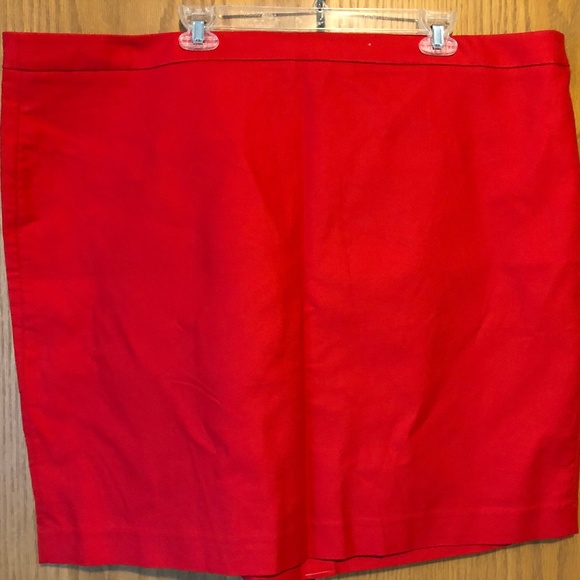 J by J. Crew Red Pencil Skirt Size 24 - Picture 1 of 3